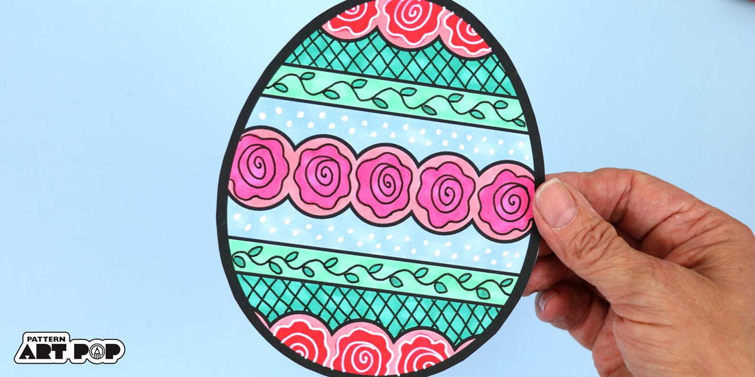 Rose Garden Egg Card