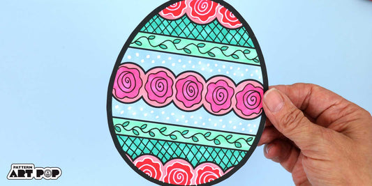 Rose Garden Egg Card